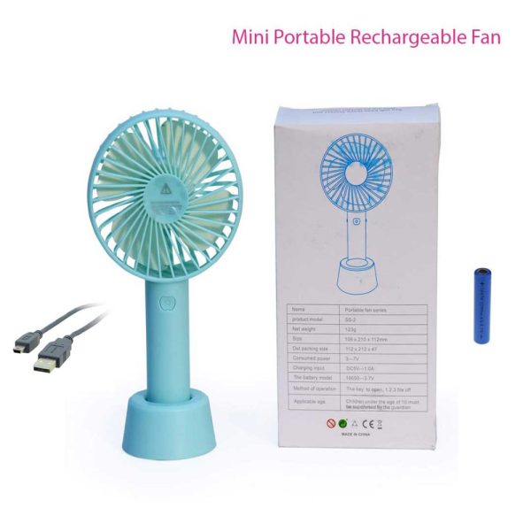 Mini Fan Very Stylish Rechargeable Hand Fan Usb Lithium Battery - Charger Fan - Image 7