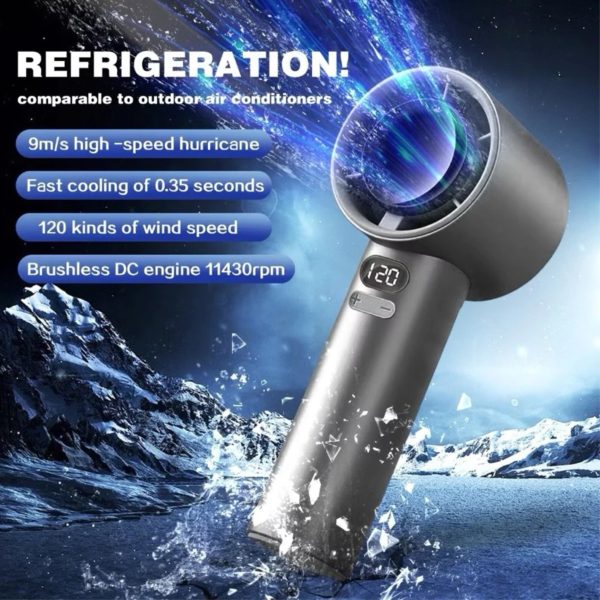 M11 Handheld Fan Portable Bladeless Mini Fan rechargeable( Multicolour)