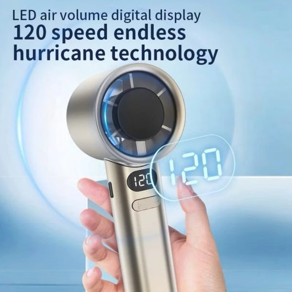 M11 Handheld Fan Portable Bladeless Mini Fan rechargeable( Multicolour) - Image 3