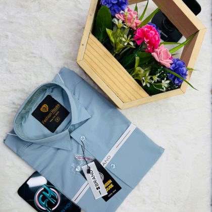 Solid China Maicro Fabrics Shirt For Men’s